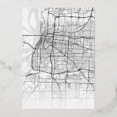 Memphis Love Locator | Stad thema bruiloft Folie Uitnodiging (Achterkant)