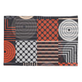 Memphis Magic: Geometrische banner plezier Kussensloop (Achterkant)
