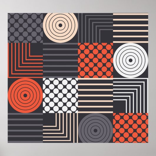 Memphis Magic: Geometrische banner plezier Poster (Voorkant)