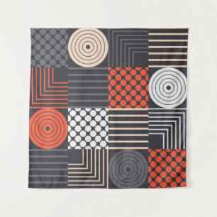 Memphis Magic: Geometrische banner plezier Wandkleed