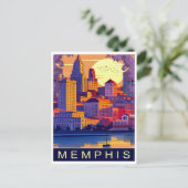 Memphis, Mississippi rivier, Reizen Briefkaart (Staand voorkant)