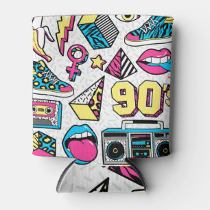 Memphis Mode: 80s-90s Badge Mix. Blikjeskoeler