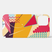 Memphis Mood: Retro geometrische trend Case-Mate iPhone Case (Achterkant (horizontaal))