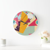 Memphis Mood: Retro geometrische trend Grote Klok (Huis)