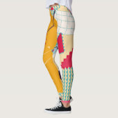 Memphis Mood: Retro geometrische trend Leggings (Links)