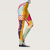 Memphis Mood: Retro geometrische trend Leggings (Rechts)