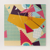 Memphis Mood: Retro geometrische trend Legpuzzel (Horizontaal)