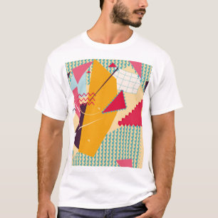 Memphis Mood: Retro geometrische trend T-shirt