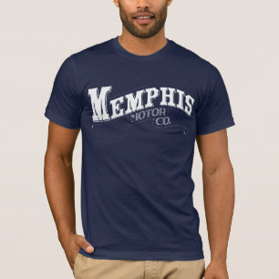 Memphis Motor Co. Shirt-Navy Blue T-shirt