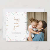 Memphis New Year's Photo Card Feestdagenkaart (Voorkant)