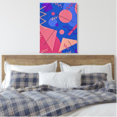 Memphis No. 96 Canvas Afdruk (Insitu (Slaapkamer))