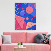Memphis No. 96 Canvas Afdruk (Insitu (Woonkamer))