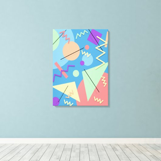 Memphis nr. 4 canvas afdruk (Insitu (Houten vloer))