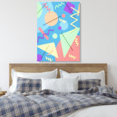 Memphis nr. 4 canvas afdruk (Insitu (Slaapkamer))