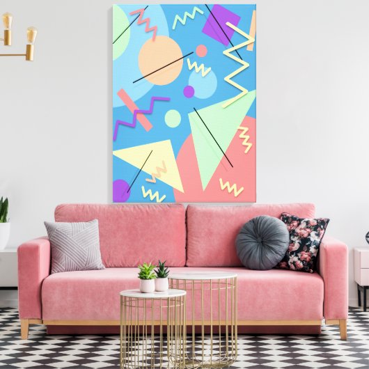 Memphis nr. 4 canvas afdruk (Insitu (Woonkamer))