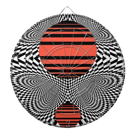 Memphis OpArt Dartbord (Voorkant)