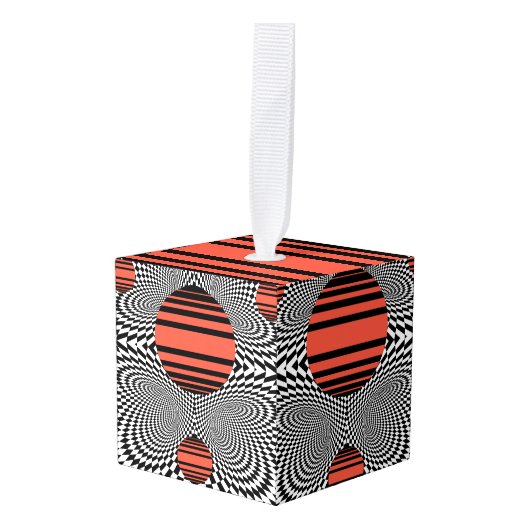 Memphis OpArt Decoratie (Voorkant hoekig)