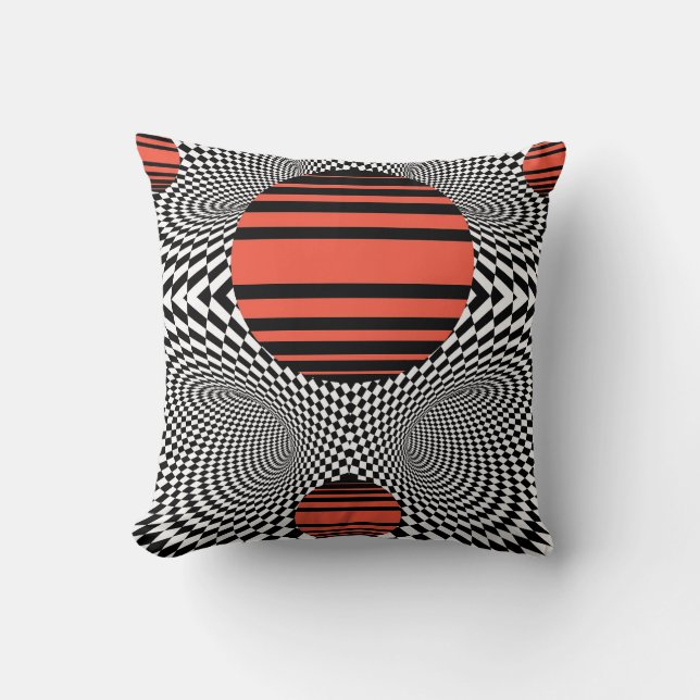 Memphis OpArt Kussen (Voorkant)