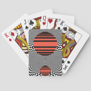 Memphis OpArt Pokerkaarten