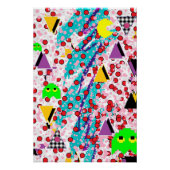 Memphis Packer-Man Design Perfect Poster (Voorkant)