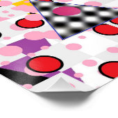 Memphis Packer-Man Design Perfect Poster (Hoek)