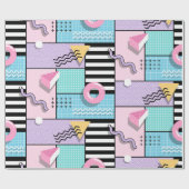 Memphis Party Cadeaupapier (Vlak)