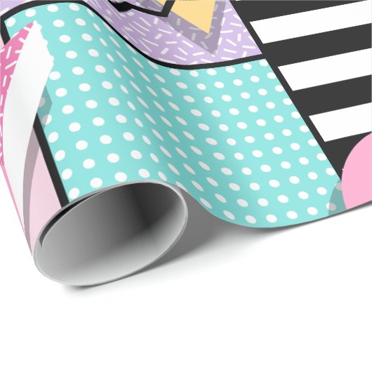 Memphis Party Cadeaupapier (Rol Hoek)