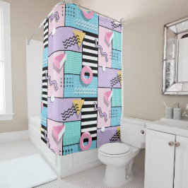 Memphis Party Douchegordijn