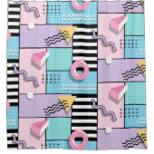 Memphis Party Douchegordijn (Voorkant)