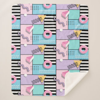 Memphis Party Sherpa Deken