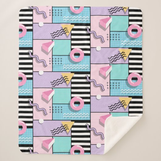 Memphis Party Sherpa Deken (Voorkant)