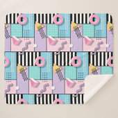 Memphis Party Sherpa Deken (Voorkant (horizontaal))