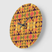 Memphis Pastel Driehoek Abstract Patroon. Grote Klok (Hoek)