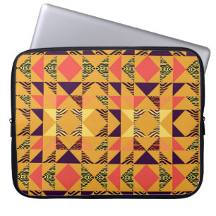 Memphis Pastel Driehoek Abstract Patroon. Laptop Sleeve