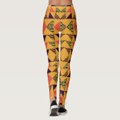 Memphis Pastel Driehoek Abstract Patroon. Leggings (Achterkant)