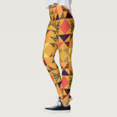 Memphis Pastel Driehoek Abstract Patroon. Leggings (Links)