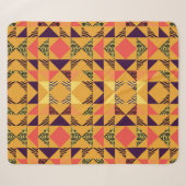 Memphis Pastel Driehoek Abstract Patroon. Sherpa Deken (Voorkant (horizontaal))