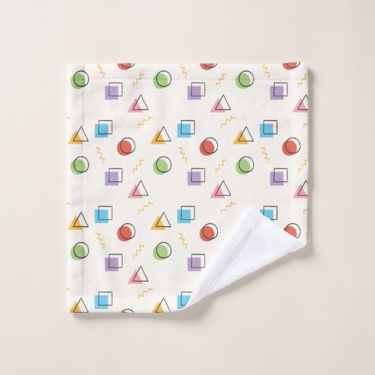 Memphis Pattern-handdoekset Bad Handdoek (Wasdoekje)