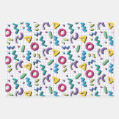 Memphis Pattern Inpakpapier Vel (Voorkant 2)