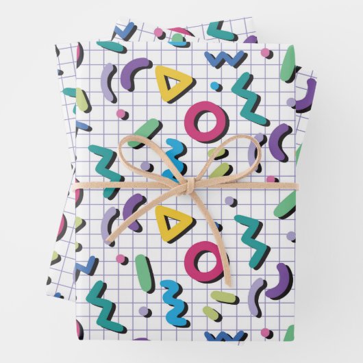 Memphis Pattern Inpakpapier Vel (In situ)
