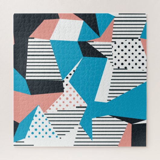 Memphis Pattern: Minimalistische Abstracte Trend Legpuzzel (Verticaal)