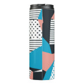 Memphis Pattern: Minimalistische Abstracte Trend Thermosbeker (Achterkant)