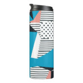 Memphis Pattern: Minimalistische Abstracte Trend Thermosbeker (Geroteerd rechts)
