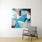Memphis Pattern: Minimalistische Abstracte Trend Wandkleed (In Situ (horizontaal))