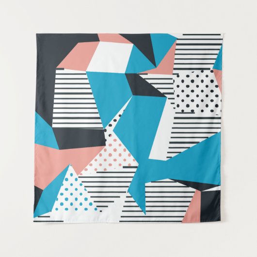 Memphis Pattern: Minimalistische Abstracte Trend Wandkleed (Voorkant)
