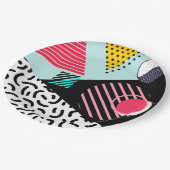 Memphis Pattern Papieren Bordje (Gekanteld)