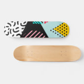 Memphis Pattern Persoonlijk Skateboard (Horizontaal)