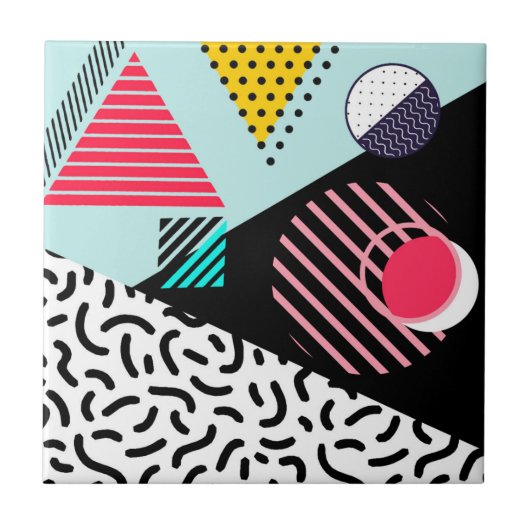 Memphis Pattern Tegeltje (Voorkant)