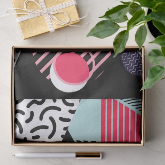 Memphis Pattern Tissuepapier (Geschenk)