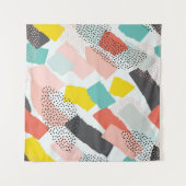 Memphis-penseelstreken:  patroon. wandkleed (Voorkant (horizontaal))